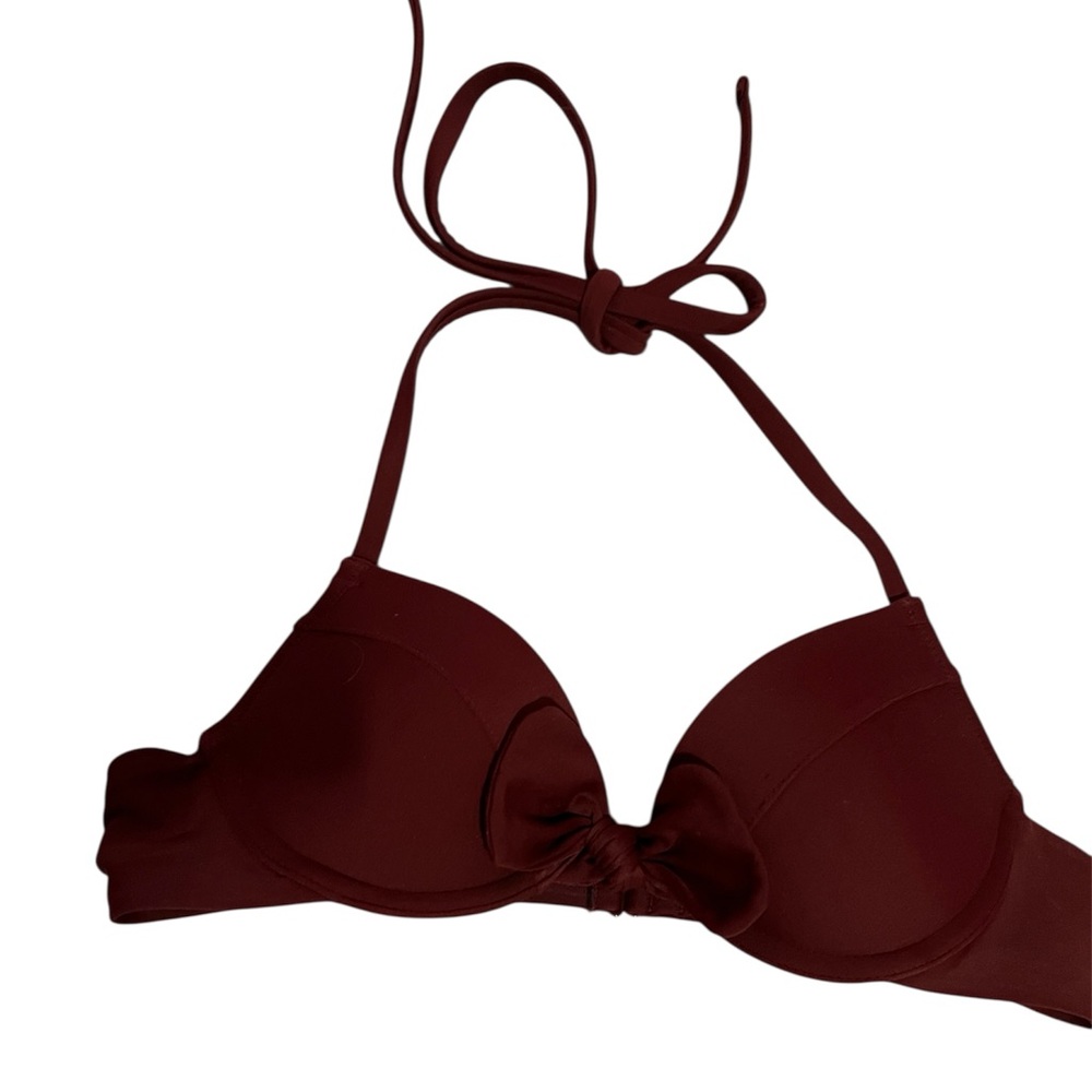Aerie maroon Swim top